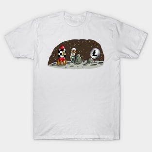 Litecoin on the moon T-Shirt